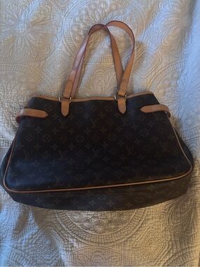 Louis Vuitton Monogram Canvas Tote in Dark Brown with Vachetta Trim
